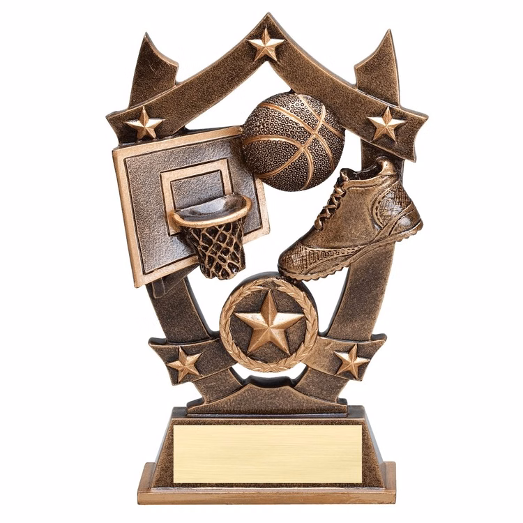 6-1/4" Basketball Stars Resin Award