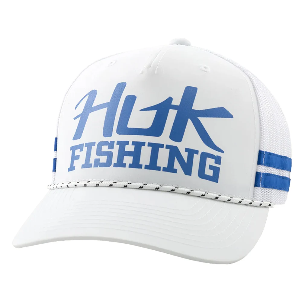 HUK® Trucker Hat with Fishing Rope detail and Custom Logo 1