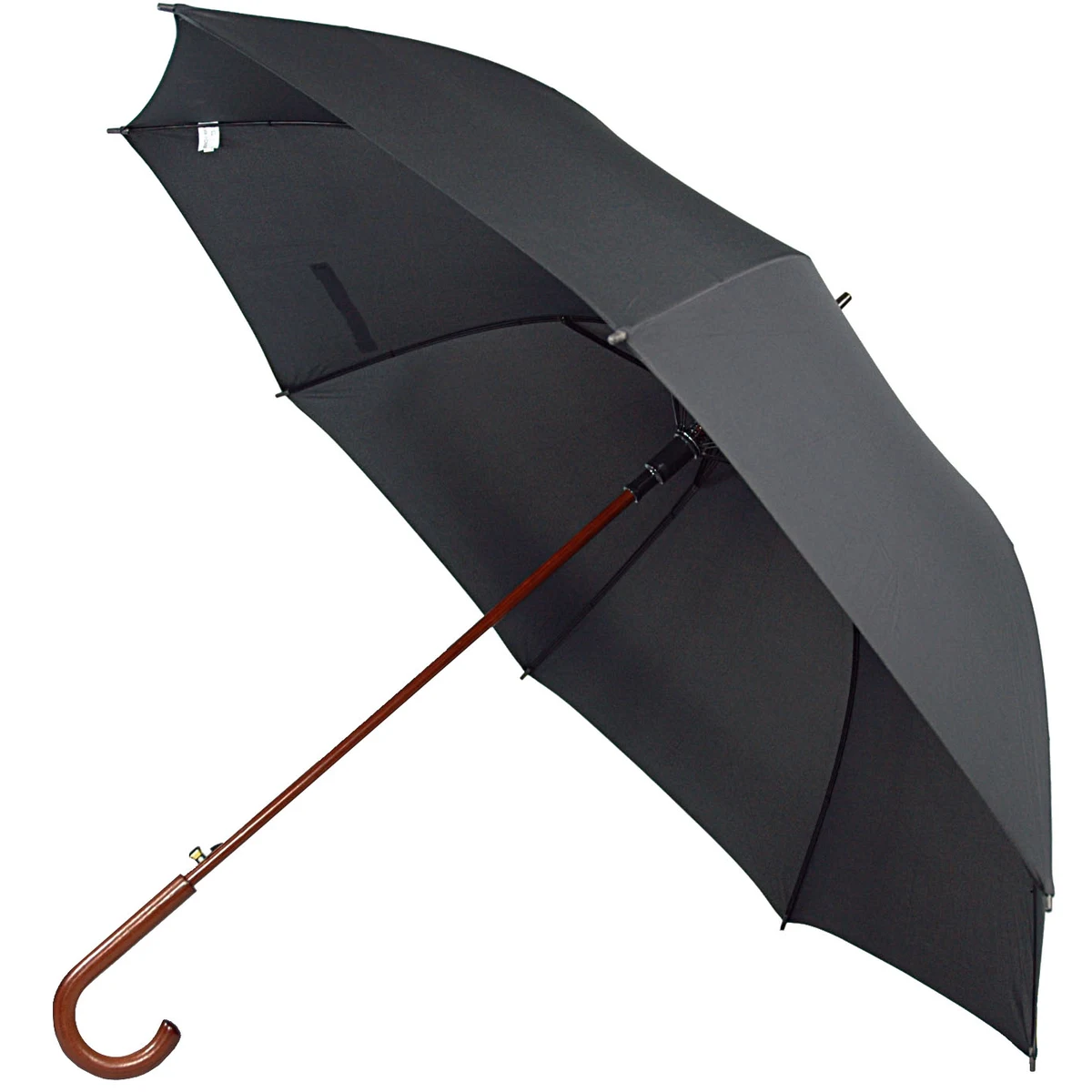 B1351 - The 60" Auto Open Wood Shaft and Hook Handle Umbrella 1