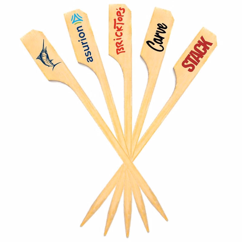 3.5 Inch Custom Toothpicks - Boat Oar Picks - Color Printing