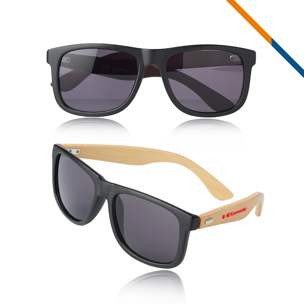 Powell Bamboo Inspired Temples Sunglasses 1