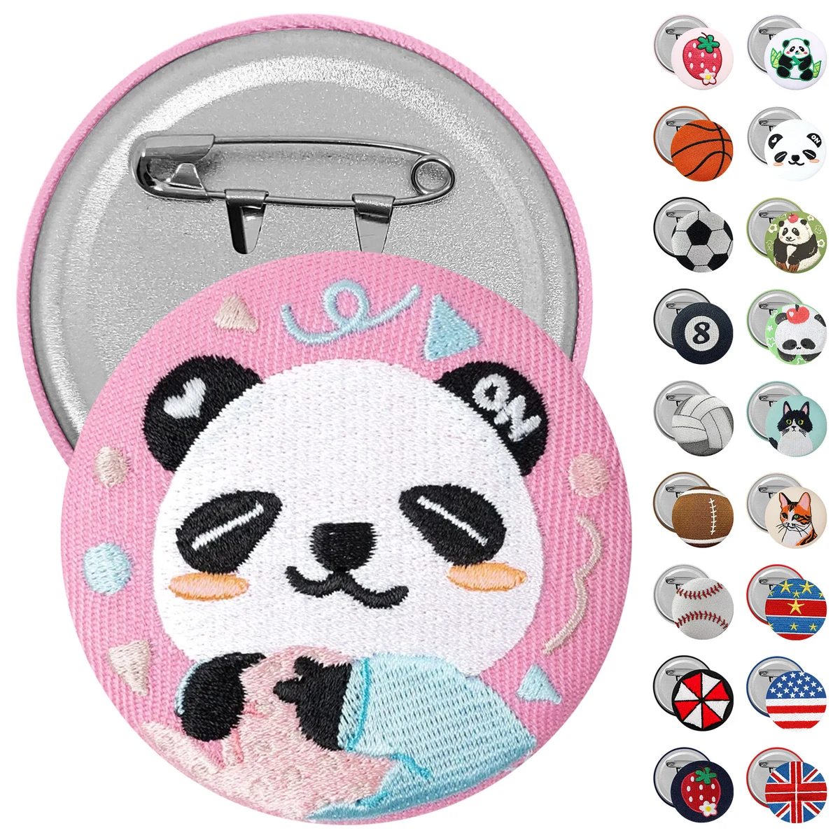 Round Button With Pin 1