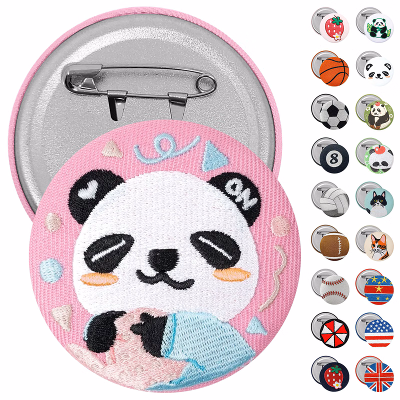 Round Button With Pin