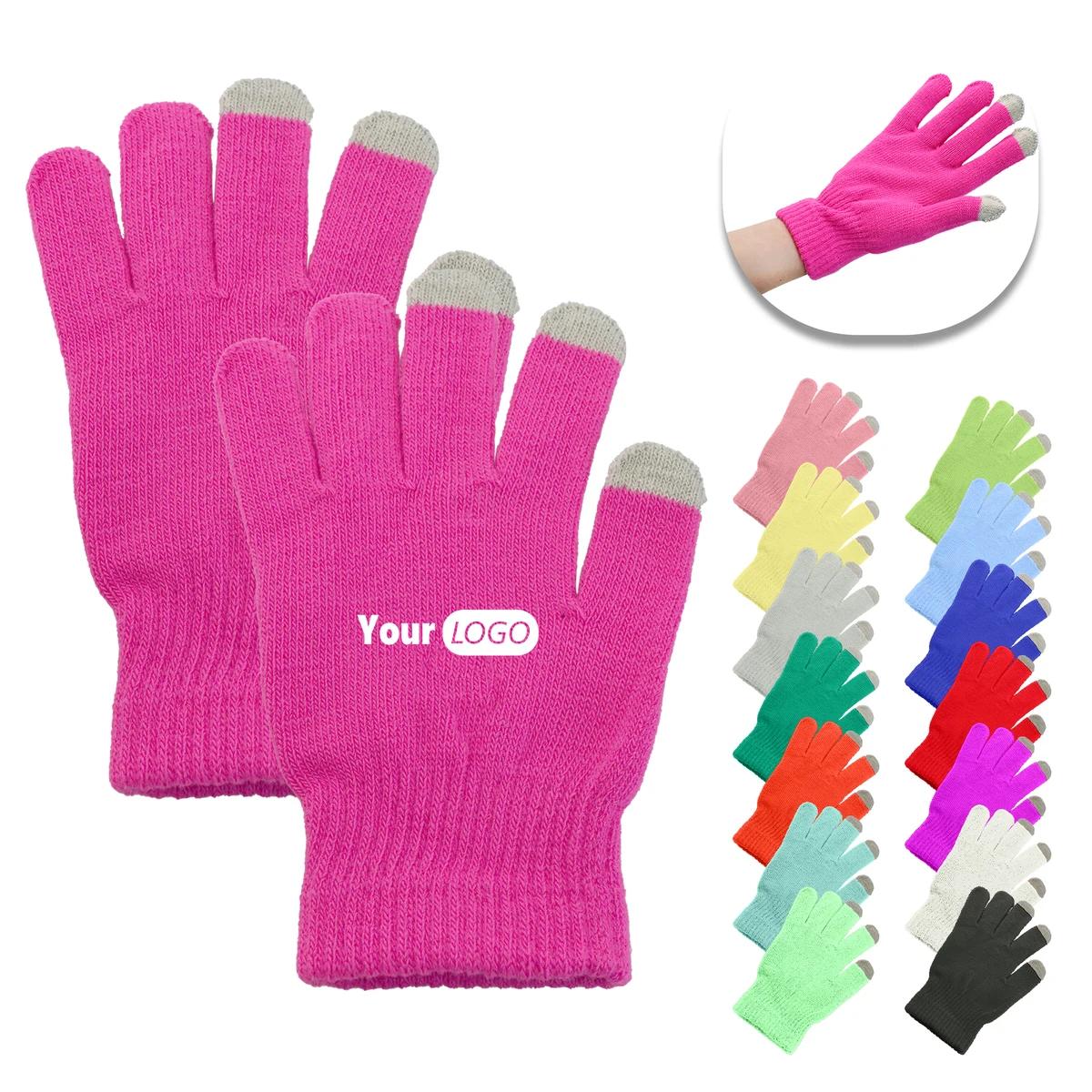 Touchscreen Knit Gloves 1