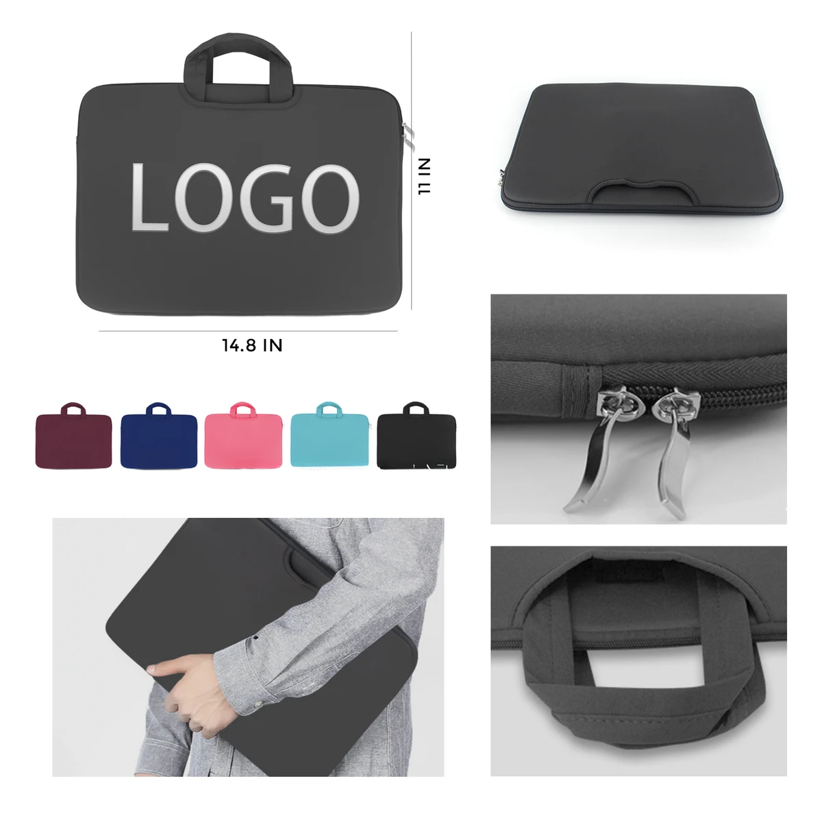 MOQ 10 PCS Protective Laptop Bag 1
