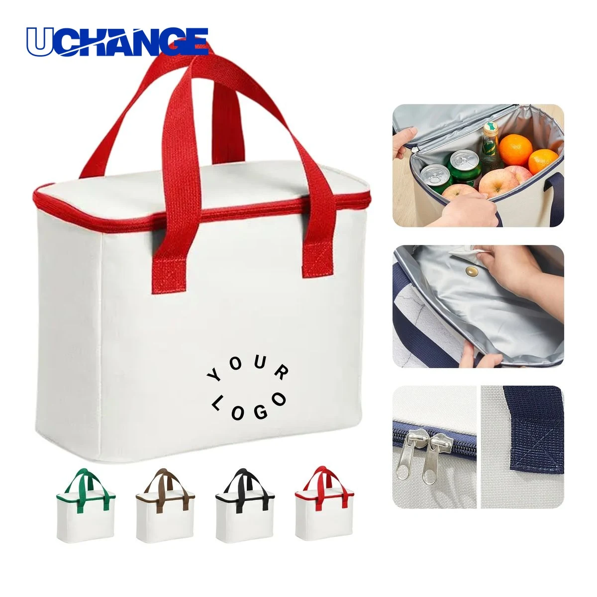 Oxford Insulated Lunch Bag Cooler with Dual Handles 1