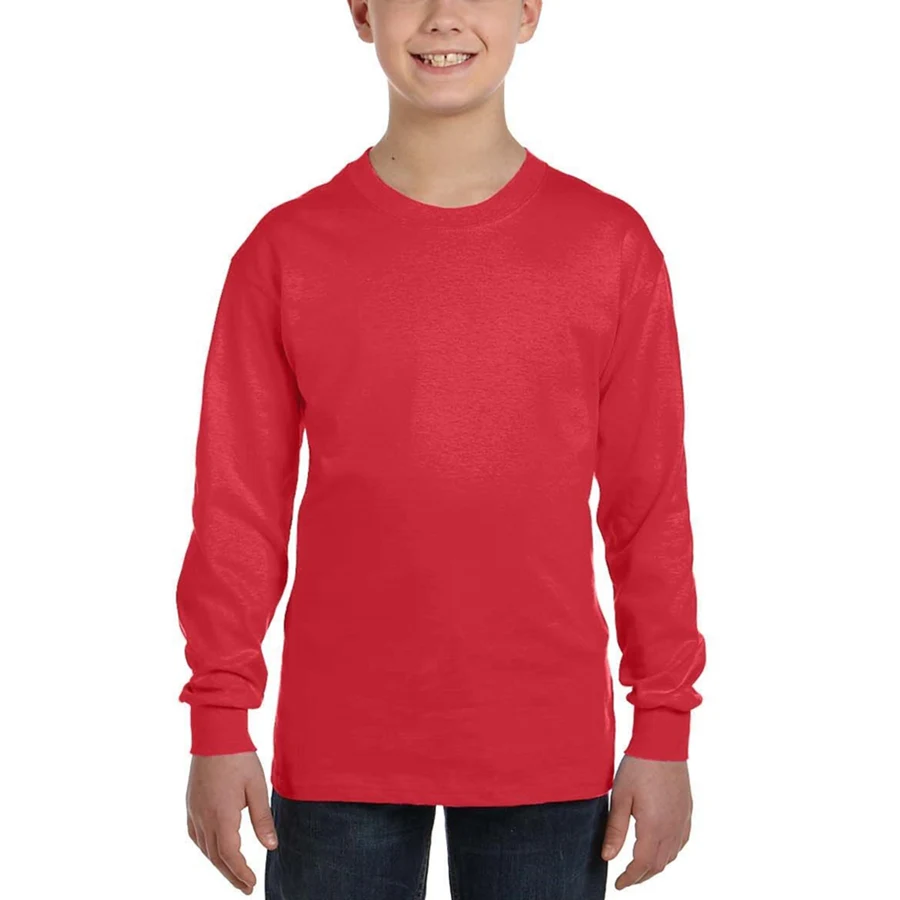 Gildan Long Sleeve Youth T-Shirt Heavy Cotton 1