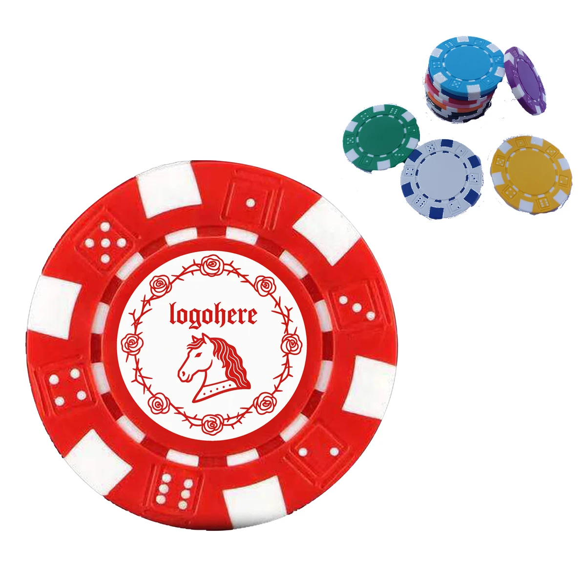 MOQ 100 Custom Professional ABS Poker Chips 1