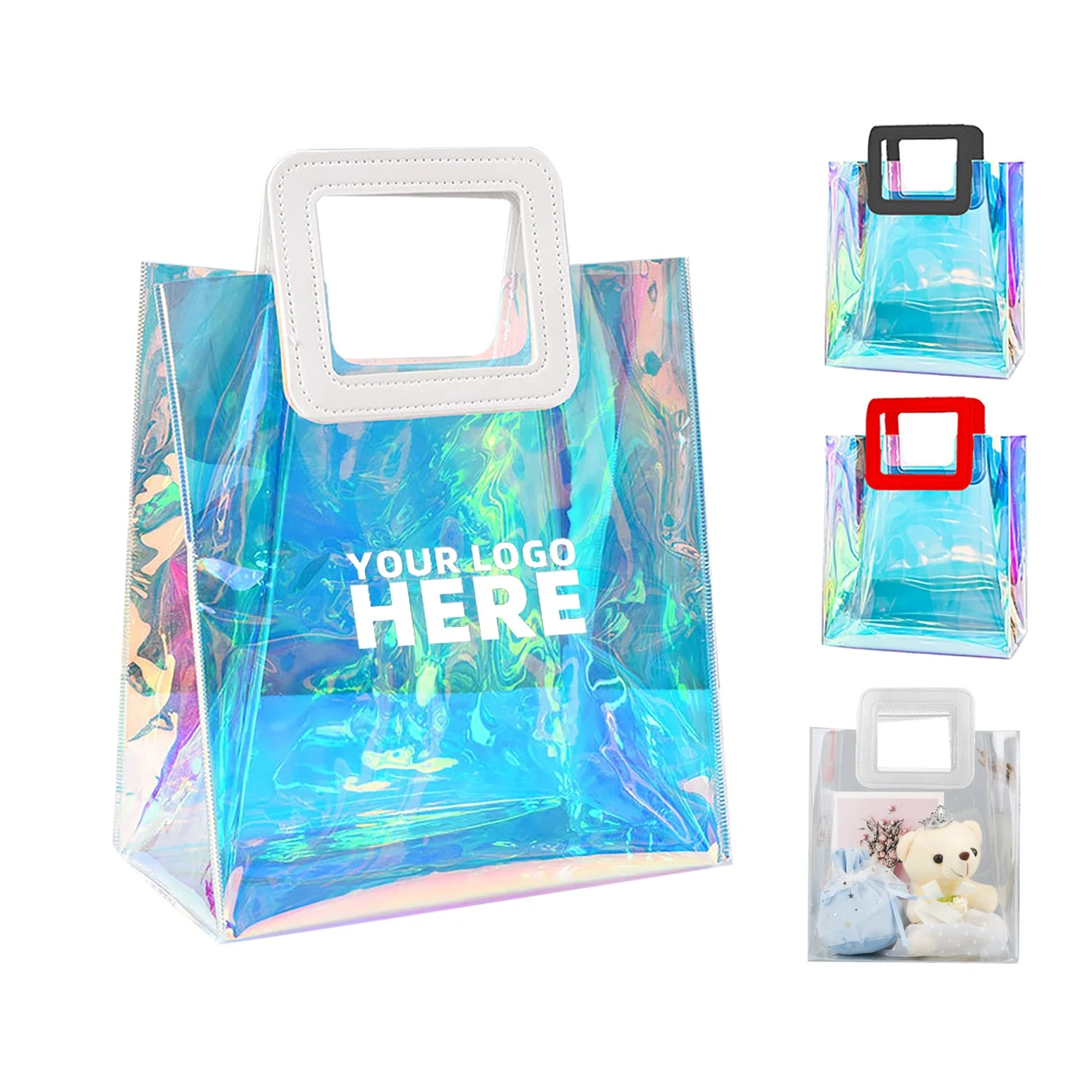 Clear Holographic Gift Tote Bag 1