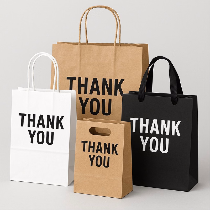 Custom Kraft Paper Shopping Bags  Any Size