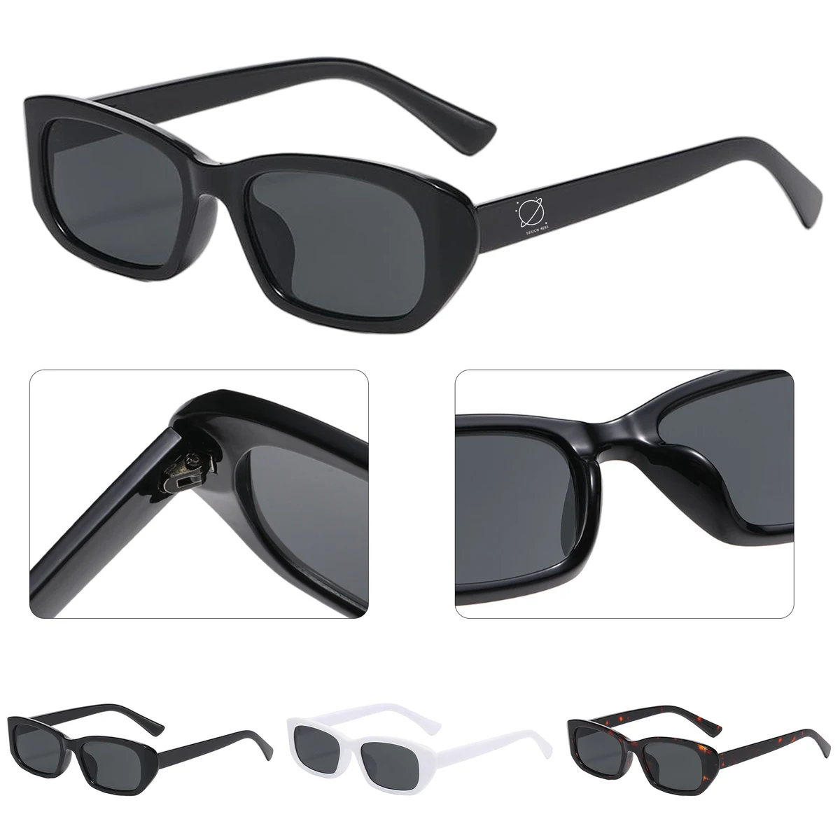 Mini Rectangle PC Outdoor Sunglasses 1