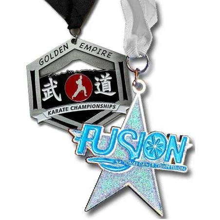 Medallions Custom: 2", SILVER (Finish) Custom, Die 1