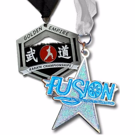 Medallions Custom: 2", SILVER (Finish) Custom, Die