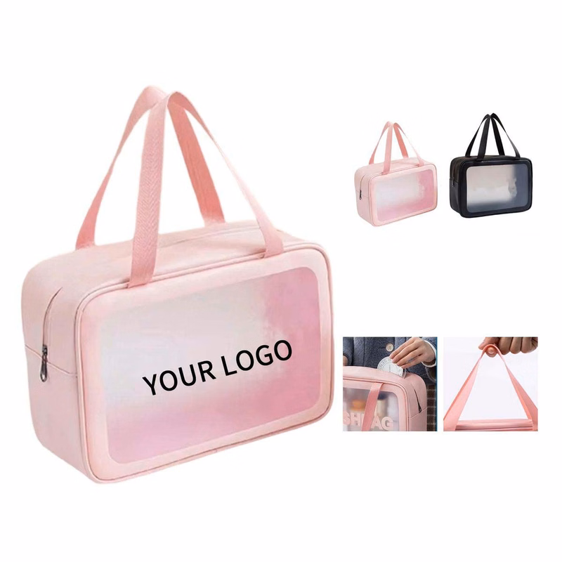 Portable Toiletry Organizer Bag with Handle