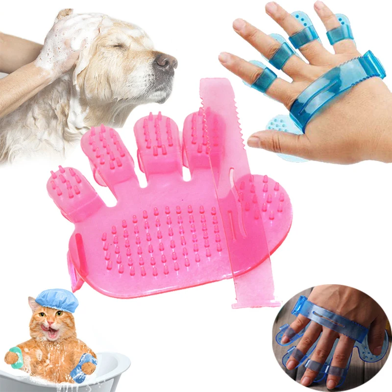 Pet Massage Bath Brush & Gloves 1