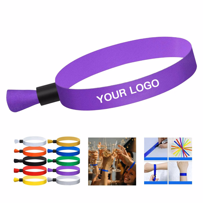Polyester Event Wristbands for Festivals and Parties