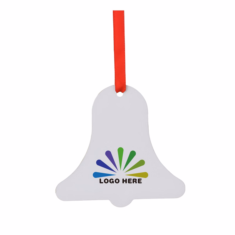 MOQ50 Custom Bell-Shaped Aluminum Christmas Tree Ornament