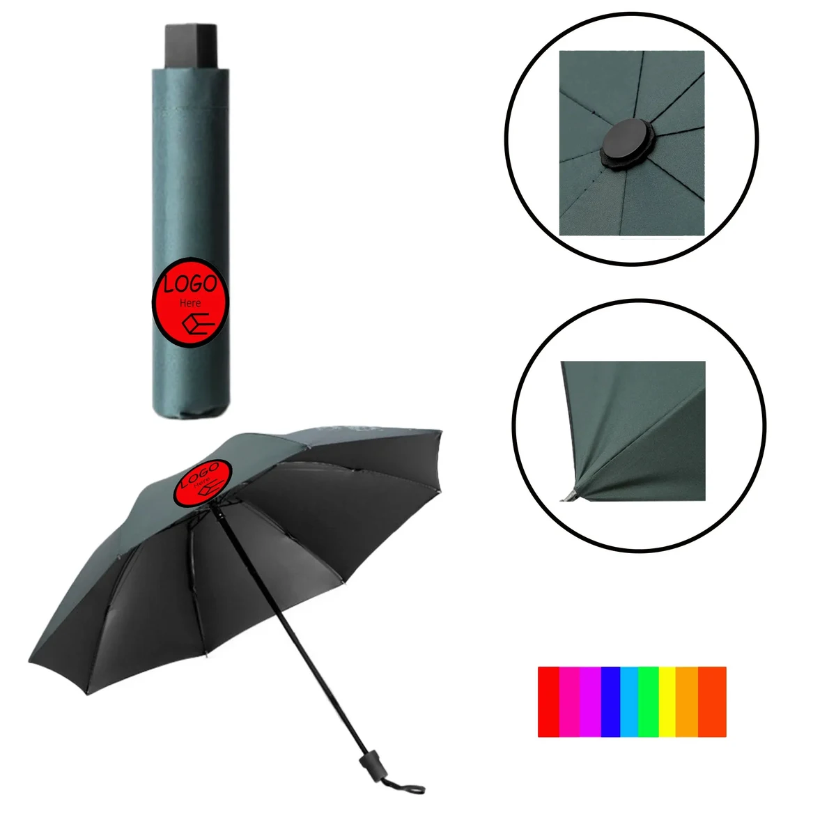 38" Steel Sunshade Umbrella 1