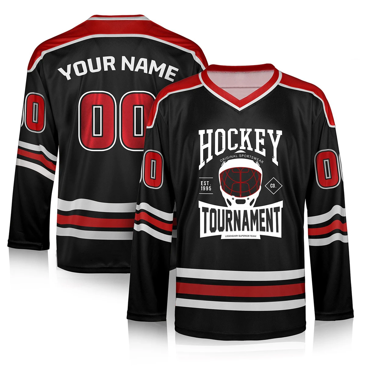 Custom Performance Personalized Ice Hockey Jersey (Full Color Dye Sublimated) 1
