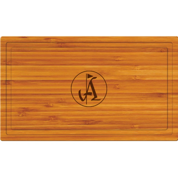 14" Rectangle Bamboo Cutting Board with Juice Groove 1