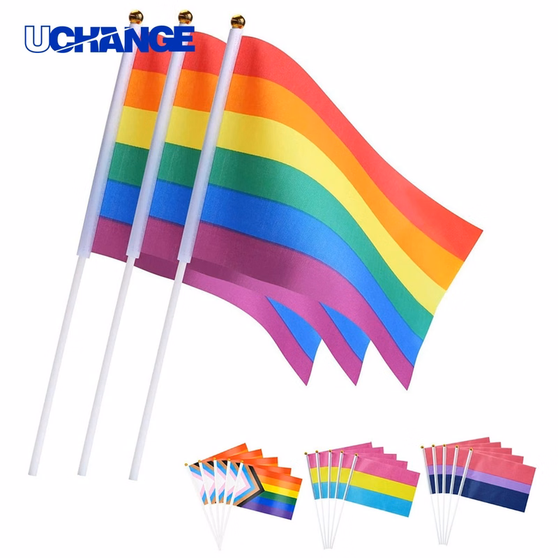 Rainbow Hand Waved Flag for Events