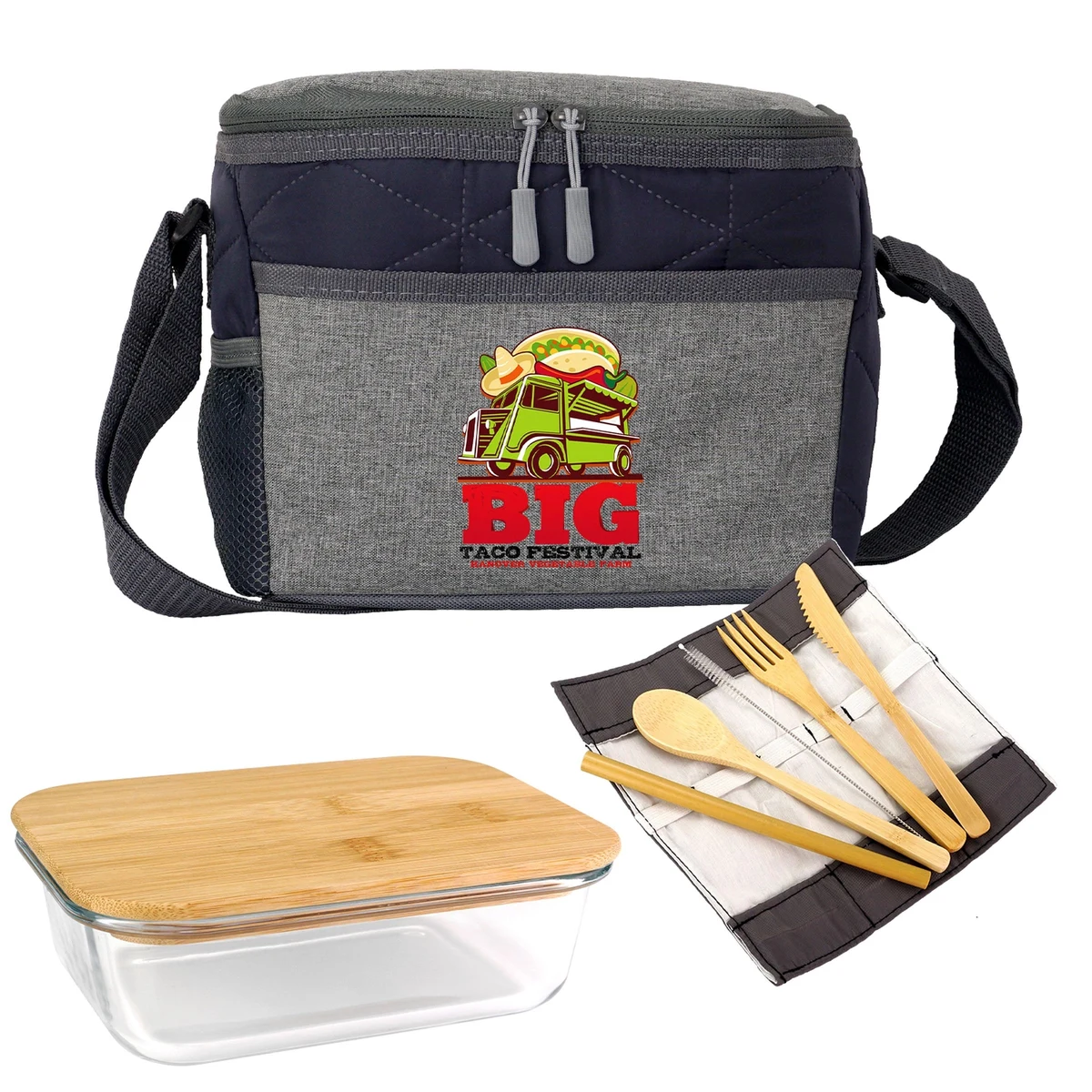 Quilted Bamboo Lunch Set 1