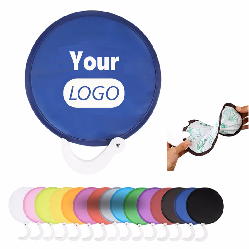 Collapsible Disc Flyers with Fan Function and Handle MOQ 50