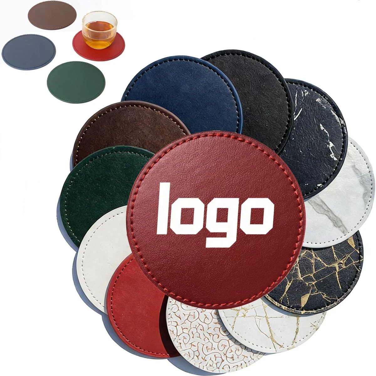 Round PU Heat Insulation Coaster 1