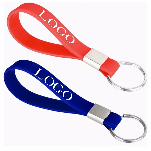 Custom Silicone Bracelet Strap Keychain