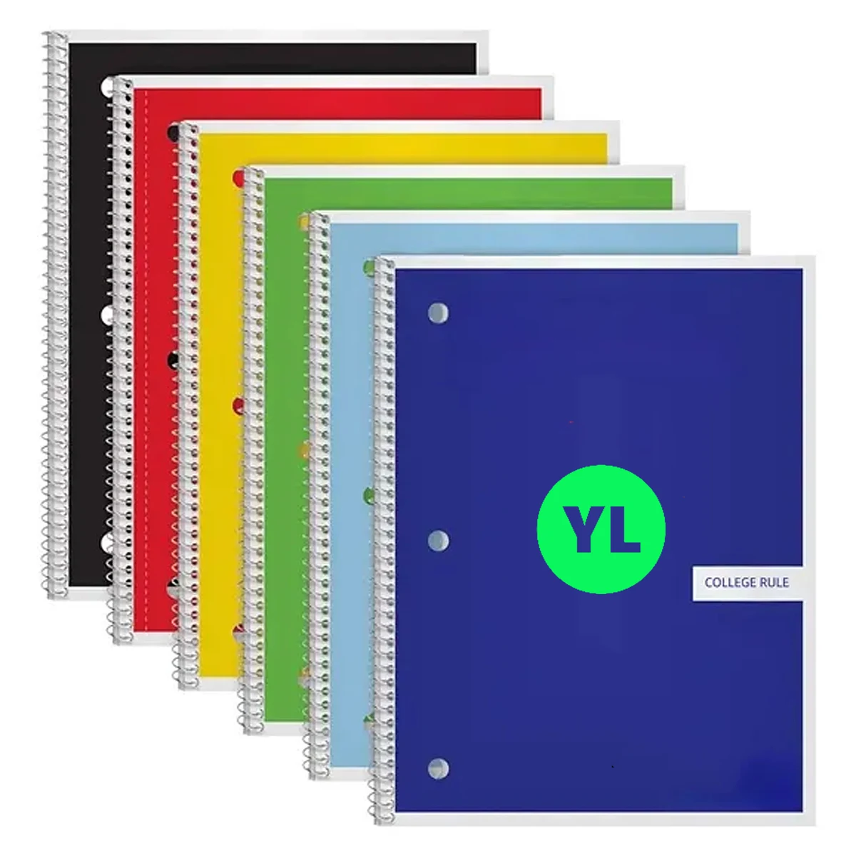 Large College Ruled Notebook Spiral Binding School 1