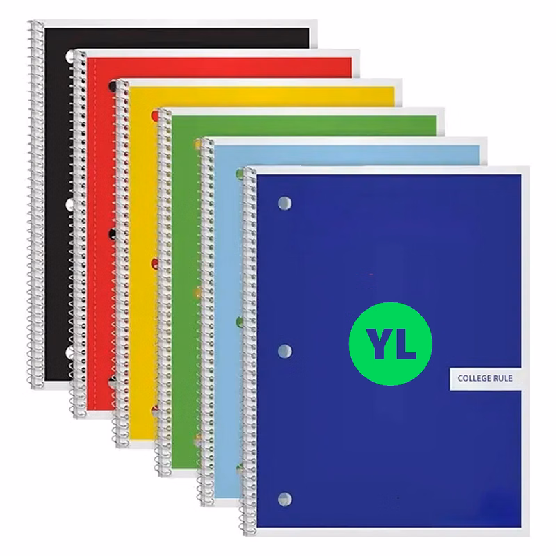 Large College Ruled Notebook Spiral Binding School