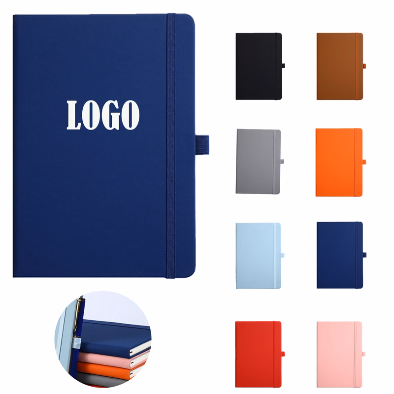 A5 Journal Hardcover Notebook With Pen Holder For School MOQ50