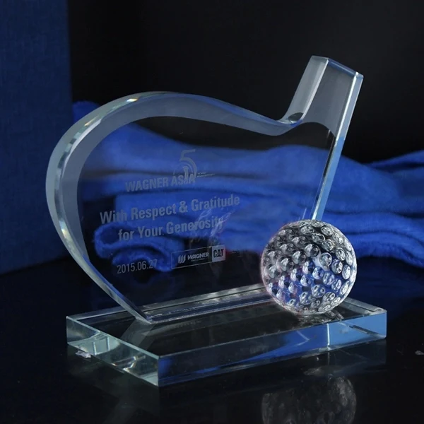 Golf Crystal Trophy 1