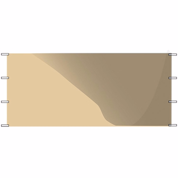 20 foot plain cream side panel