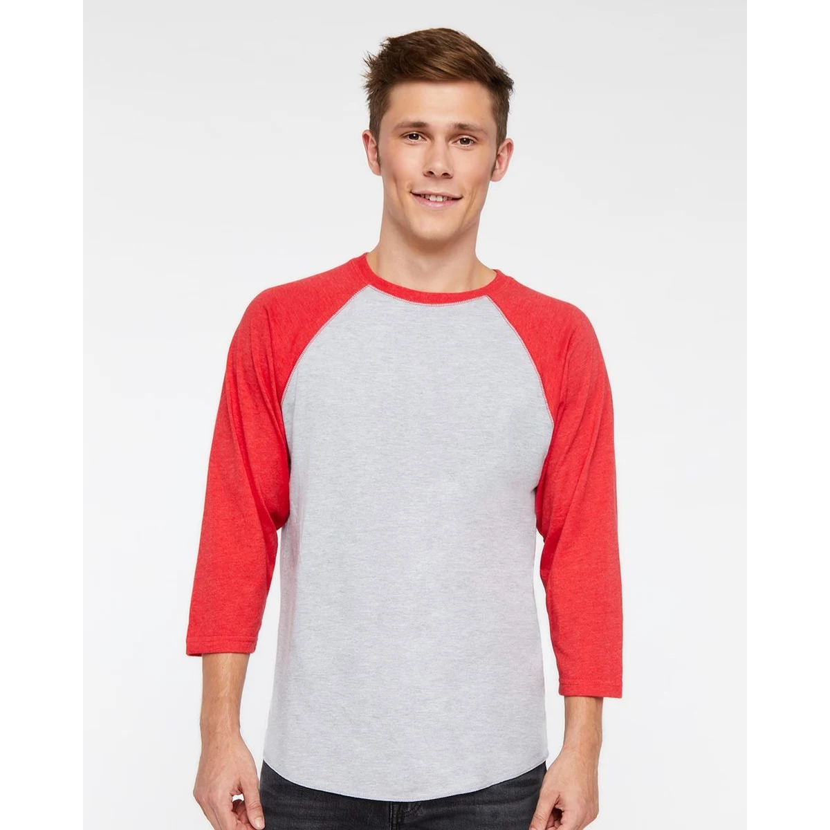 Unisex Baseball Fine Jersey Three-Quarter Sleeve Tee - 6930 1