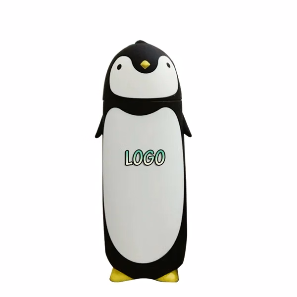 Penguin Double Wall Insulated Glass Tumbler Thermal Cup for Commutes, Fitness and Travel