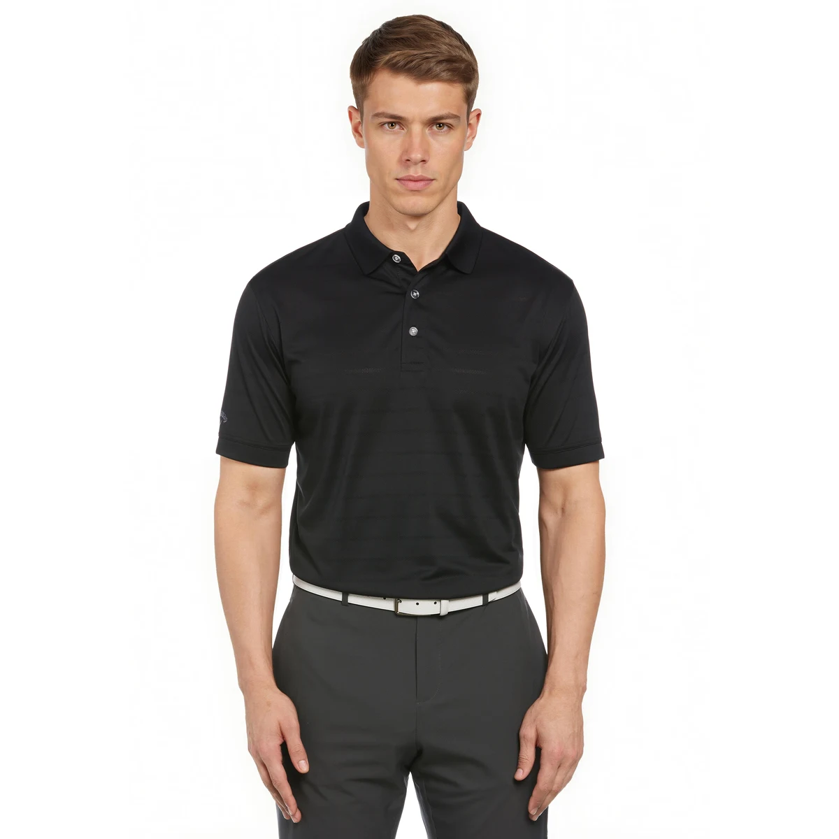 Vent Short Sleeve Open Mesh Polo Shirt 1