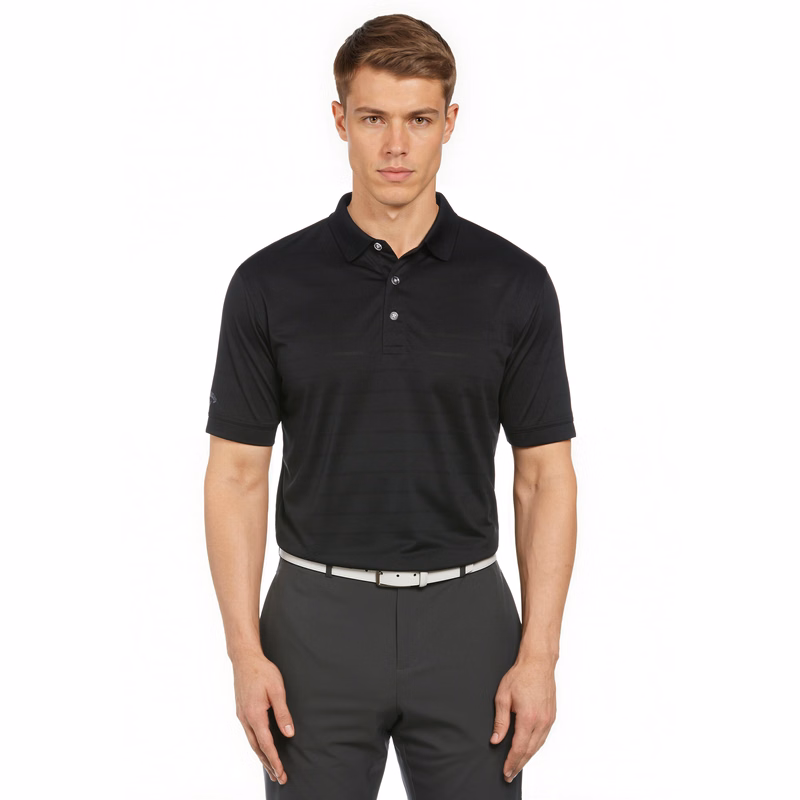 Vent Short Sleeve Open Mesh Polo Shirt