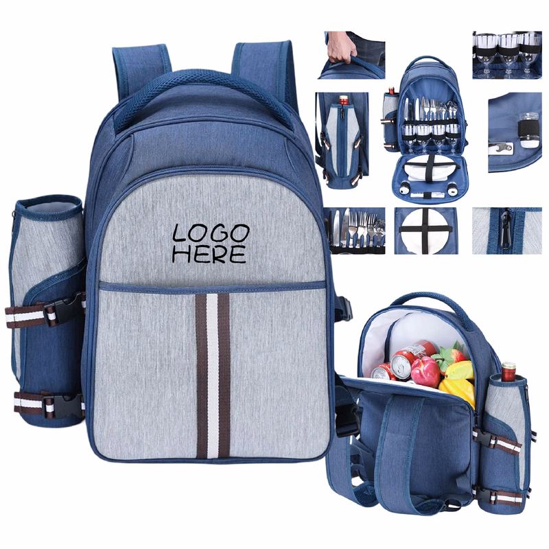 Picnic Backpack for 2 with Cooler