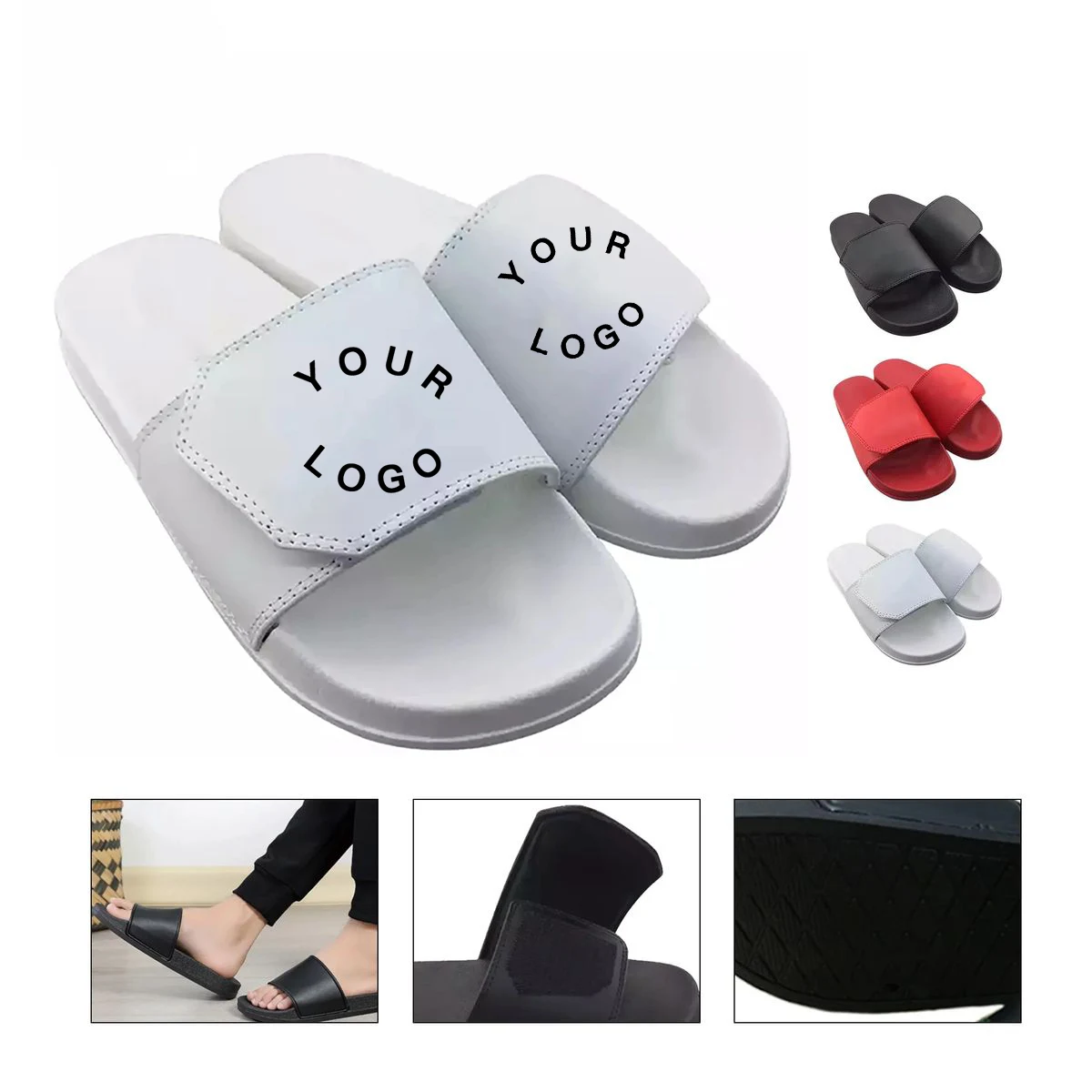 PVC Beach Sandals with Non Slip Sole Summer Wear 1