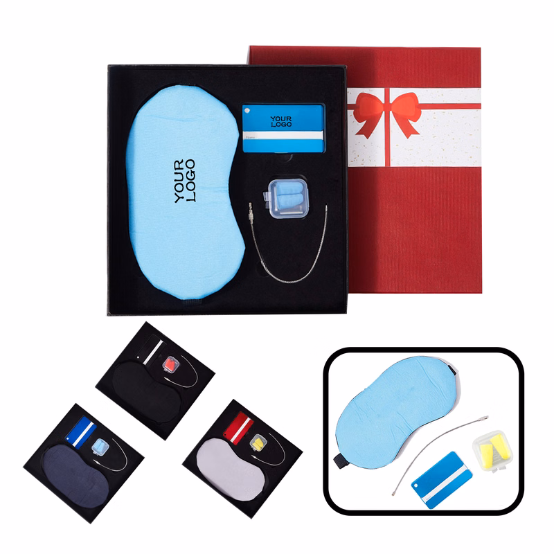 MOQ 20 PCS Logo Eye Masks Sets