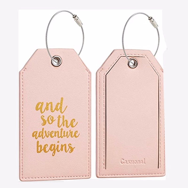 Pu Luggage Tags With Steel