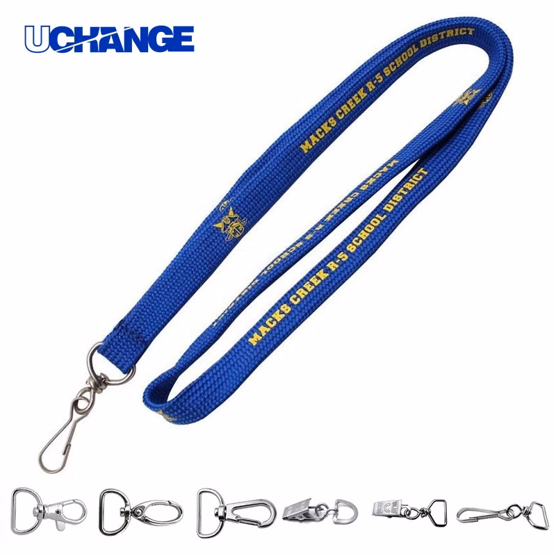 Three Eighth Inch Screen Printed Tube Polyester Lanyard