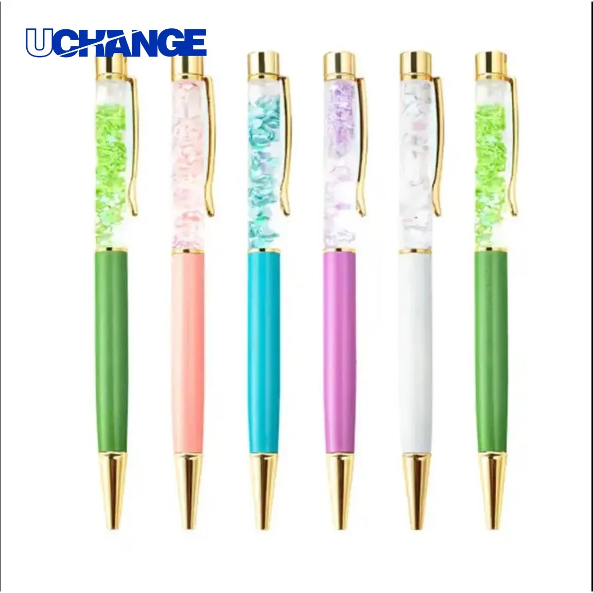 Dried Flower Metal Ballpoint Pen for Creative Gifting & Desk Display 1