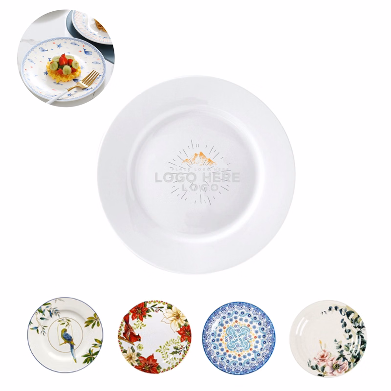 12" Ceramic Dinner Plate-Decal Printing