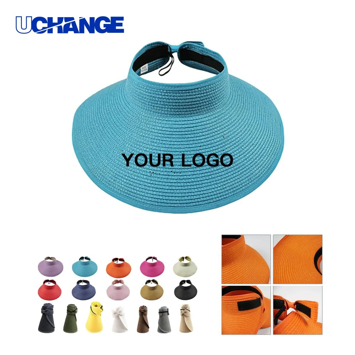 Foldable Summer Hat Headwear with Open Top for Women for Outdoor Use 1