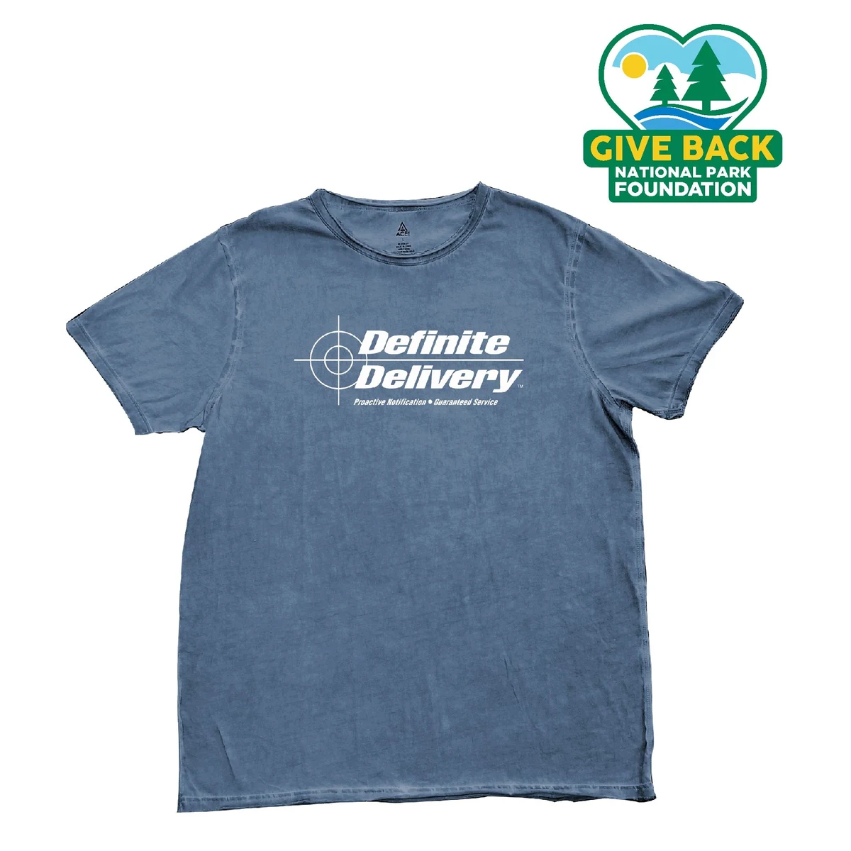 ACE Adult Dirty Wash Raw Edge T-shirt 1