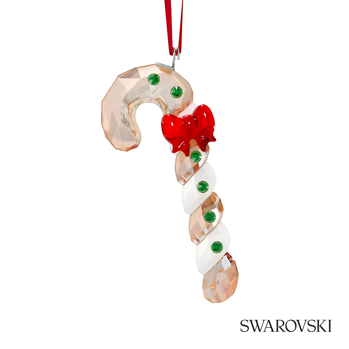 Swarovski® Holiday Cheers Ornament - Gingerbread Candy Cane 1