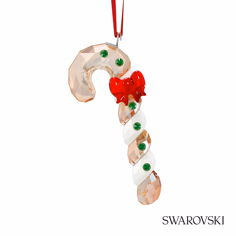 Swarovski® Holiday Cheers Ornament - Gingerbread Candy Cane