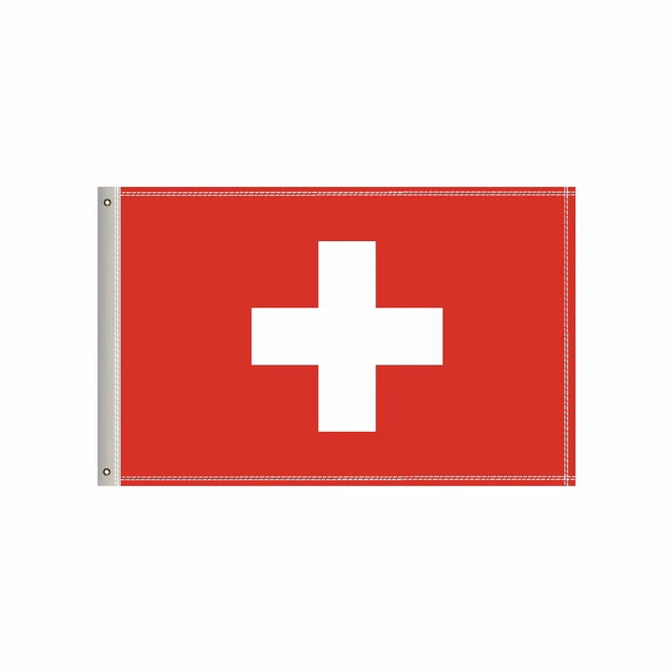 National Flag, Switzerland, Single-Sided - 36"W x 24"H
